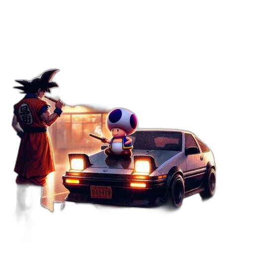 car, robot, weapon, concept art transparent PNG cut-out