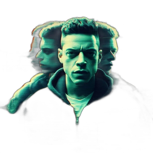 jacket, face, mask, cyberpunk transparent PNG cut-out