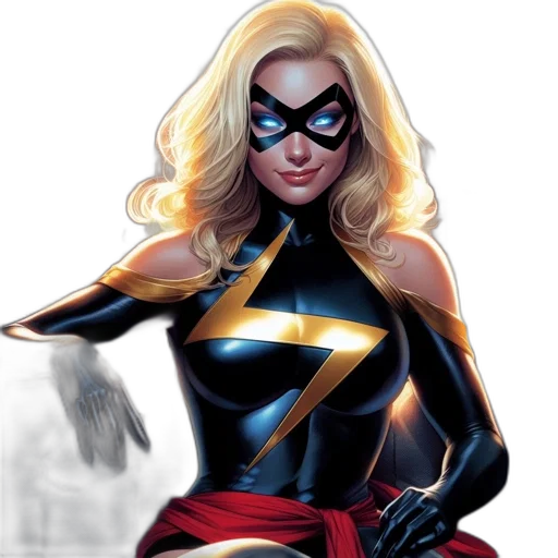 comic book art, concept art, cartoon, empowering transparent PNG cut-out