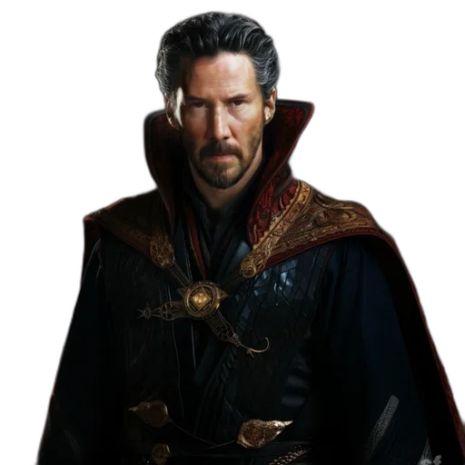 jacket, staff, face, crown transparent PNG cut-out
