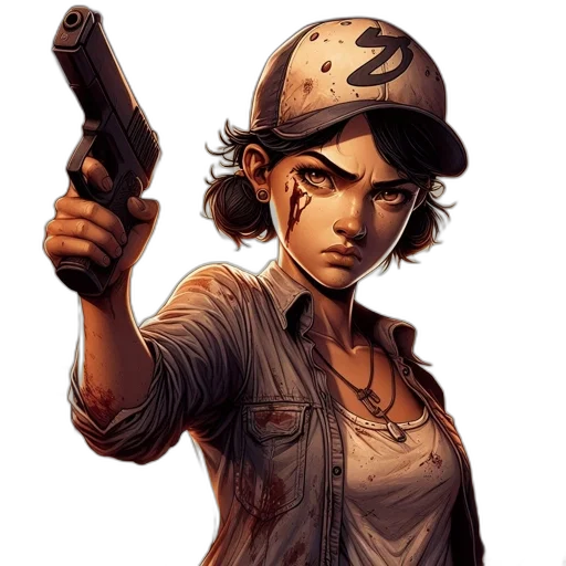 weapon, comic book art, concept art, pixel art transparent PNG cut-out