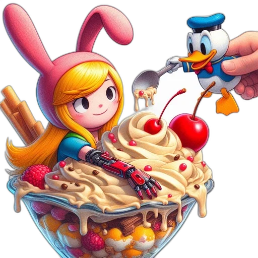 food, pixel art, 3d render, concept art transparent PNG cut-out