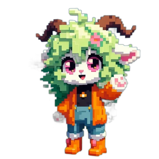 creature, staff, animal, jacket transparent PNG cut-out