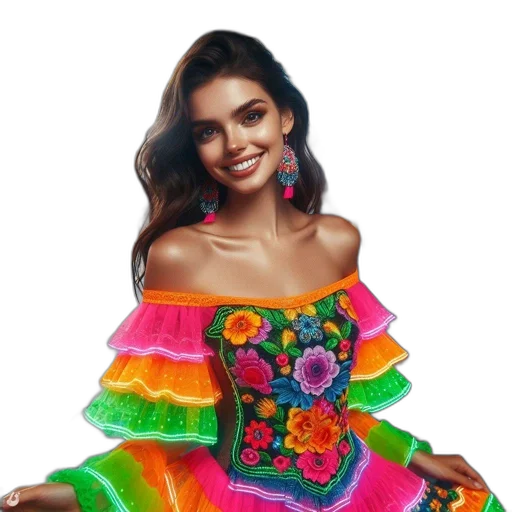 dress, jacket, flower, jewelry transparent PNG cut-out