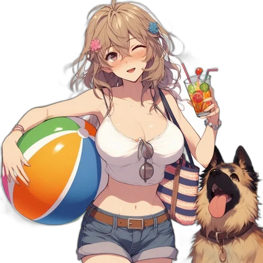 animal, staff, anime, pixel art transparent PNG cut-out