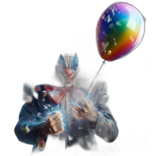umbrella, creature, staff, mask transparent PNG cut-out