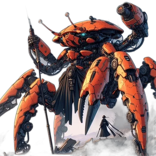 robot, weapon, dragon, concept art transparent PNG cut-out