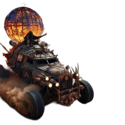 car, weapon, concept art, fantasy art transparent PNG cut-out