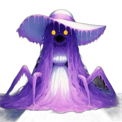 creature, hat, mask, staff transparent PNG cut-out