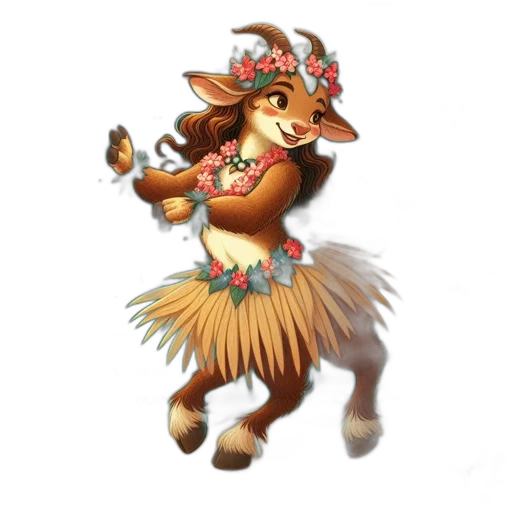 staff, animal, creature, dress transparent PNG cut-out