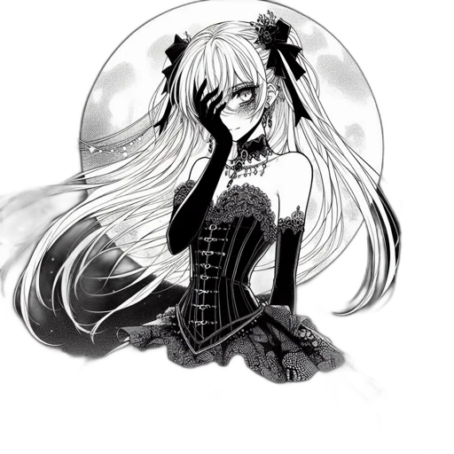 dress, mask, staff, face transparent PNG cut-out