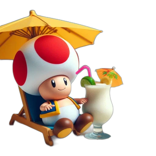 umbrella, hat, food, concept art transparent PNG cut-out