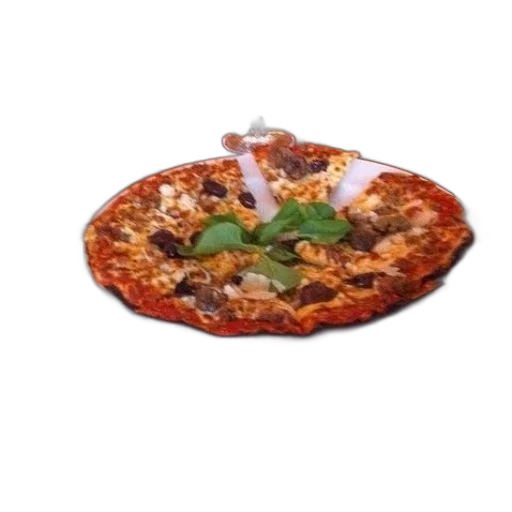 food, 3d render, photorealistic, pizza transparent PNG cut-out