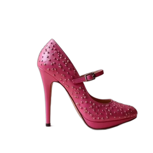 shoes, red, valentin, high transparent PNG cut-out