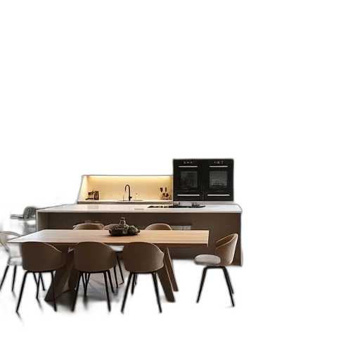 furniture, 3d render, concept art, earth tones transparent PNG cut-out