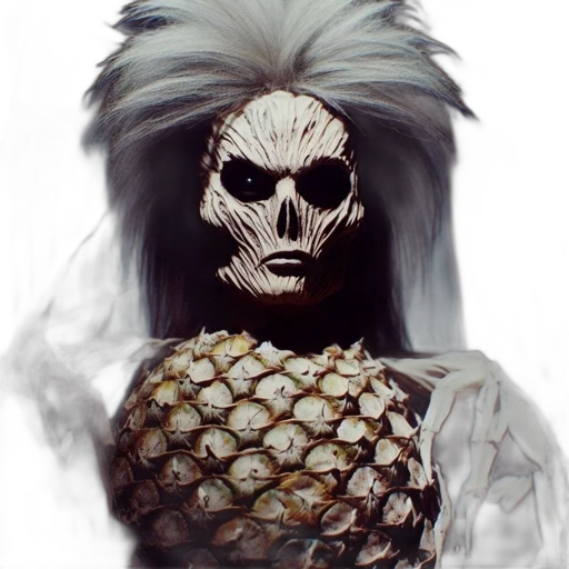 mask, jacket, hair, face transparent PNG cut-out