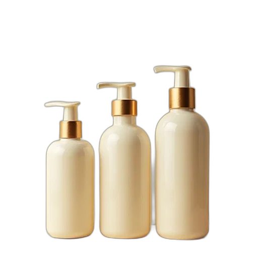 bottle, golden, body, lotion transparent PNG cut-out