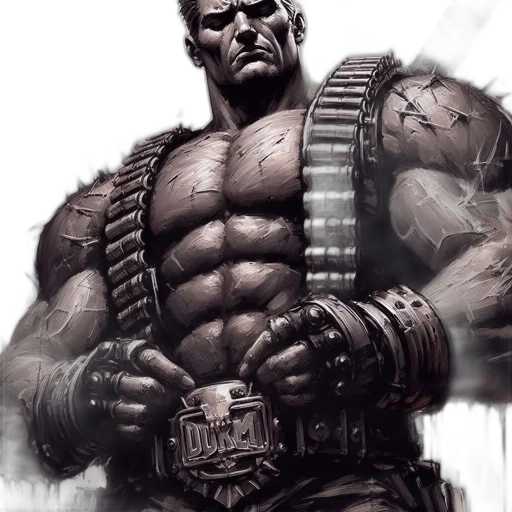 comic book art, concept art, fantasy art, photorealistic transparent PNG cut-out