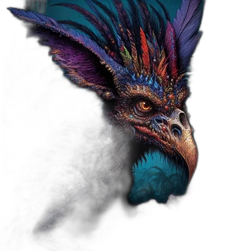 dragon, mask, creature, animal transparent PNG cut-out