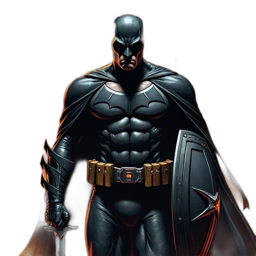 comic book art, concept art, fantasy art, dark transparent PNG cut-out