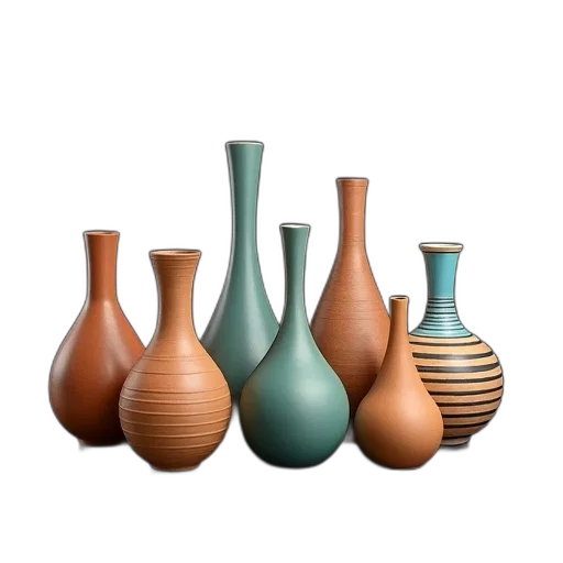 3d render, photorealistic, earth tones, collection transparent PNG cut-out