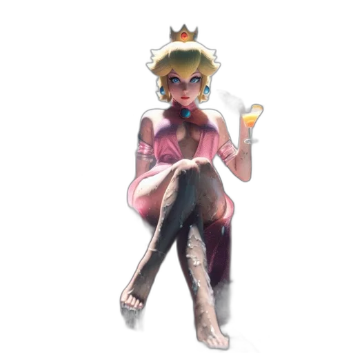 crown, staff, dress, concept art transparent PNG cut-out