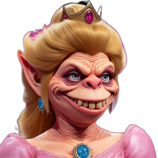 face, crown, jewelry, creature transparent PNG cut-out