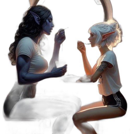 concept art, fantasy art, comic book art, pixel art transparent PNG cut-out