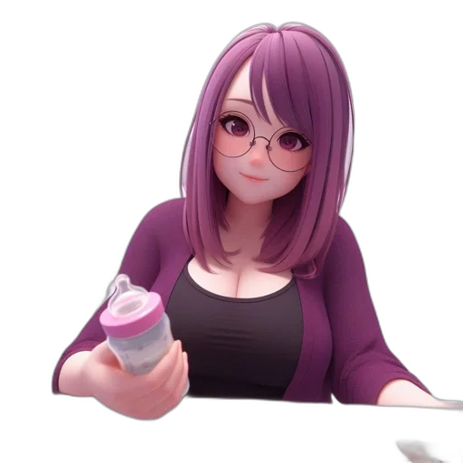 bottle, dress, robot, staff transparent PNG cut-out