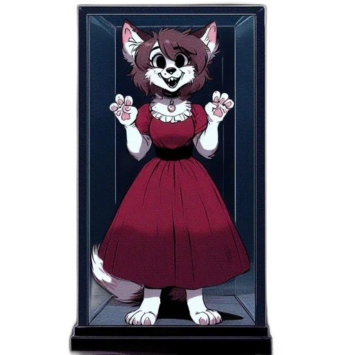 dress, animal, creature, staff transparent PNG cut-out