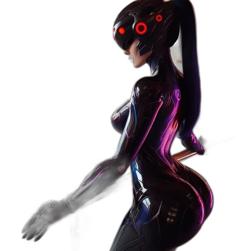 robot, dress, concept art, cyberpunk transparent PNG cut-out