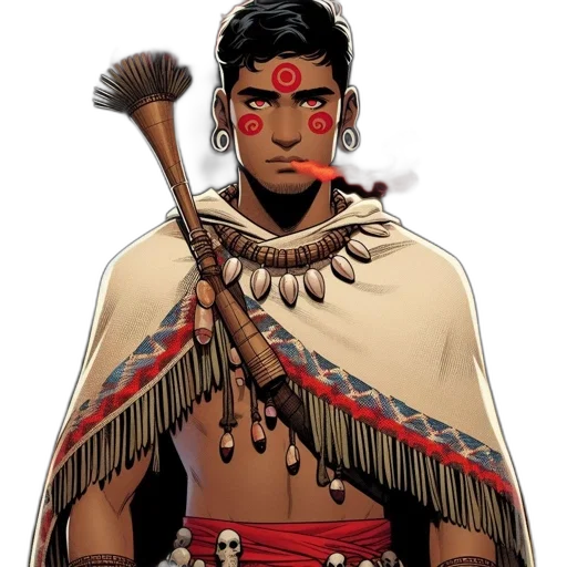 staff, weapon, jewelry, mask transparent PNG cut-out