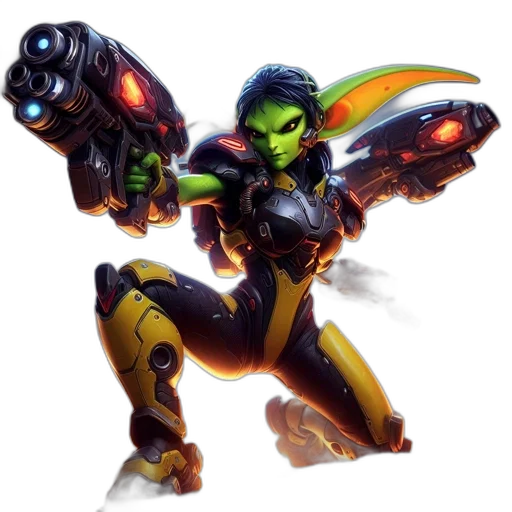 robot, weapon, staff, concept art transparent PNG cut-out
