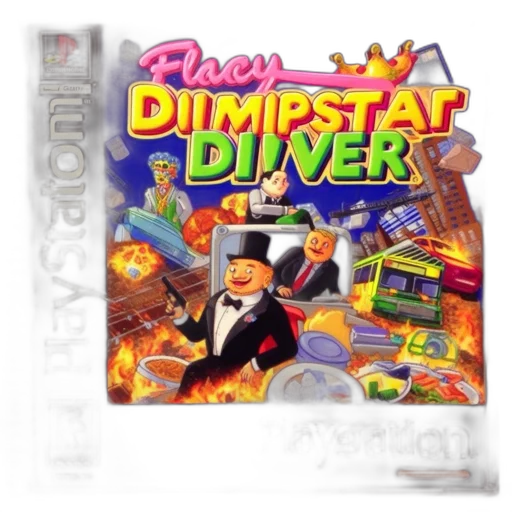 cartoonish, cover, art, features transparent PNG cut-out