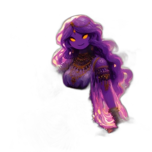 dress, creature, jewelry, staff transparent PNG cut-out