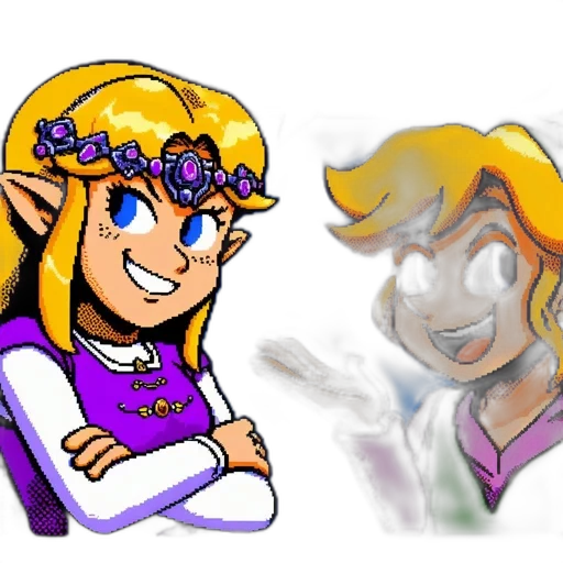 crown, concept art, pixel art, vaporwave transparent PNG cut-out