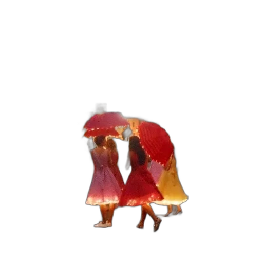 dress, umbrella, jacket, shoes transparent PNG cut-out