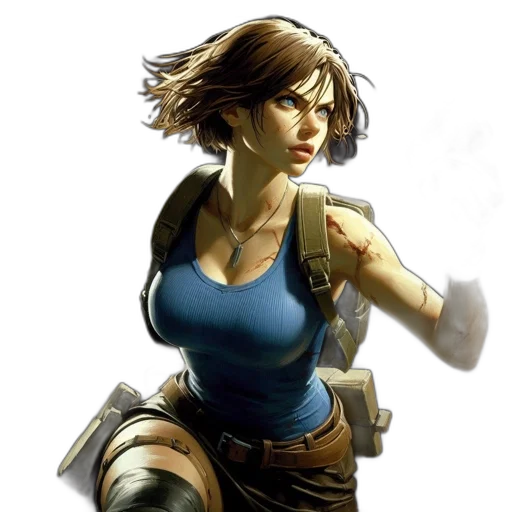 concept art, comic book art, fantasy art, pixel art transparent PNG cut-out