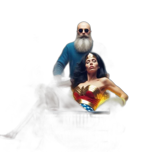 hair, concept art, fantasy art, comic book art transparent PNG cut-out