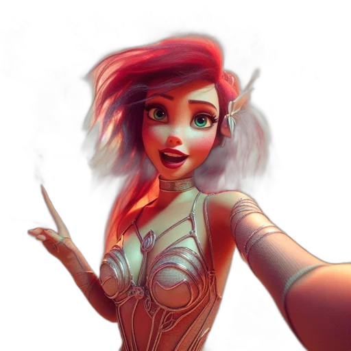dress, robot, staff, face transparent PNG cut-out