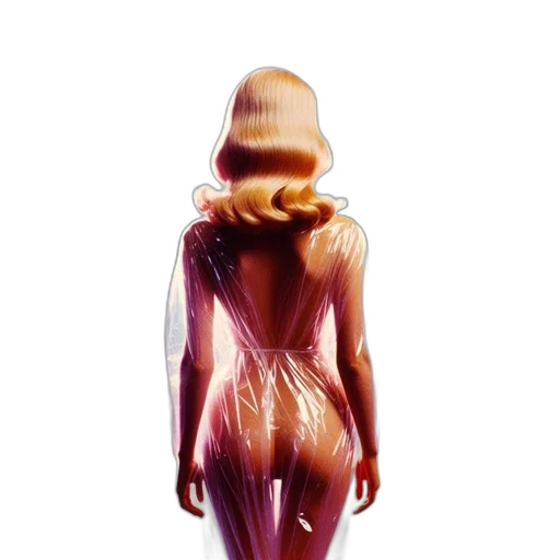 dress, hair, creature, mask transparent PNG cut-out