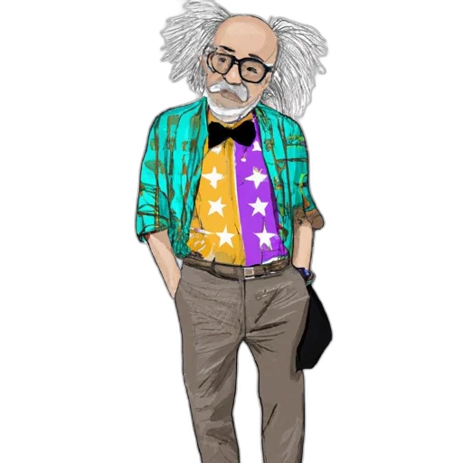jacket, staff, hair, cartoon transparent PNG cut-out