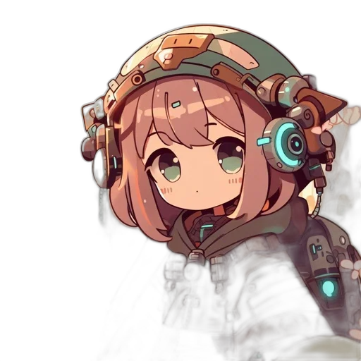 robot, weapon, staff, face transparent PNG cut-out