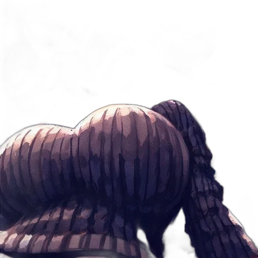 dress, hair, creature, weapon transparent PNG cut-out