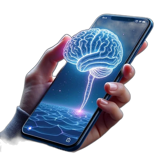 mobile, phone, game, teaches transparent PNG cut-out
