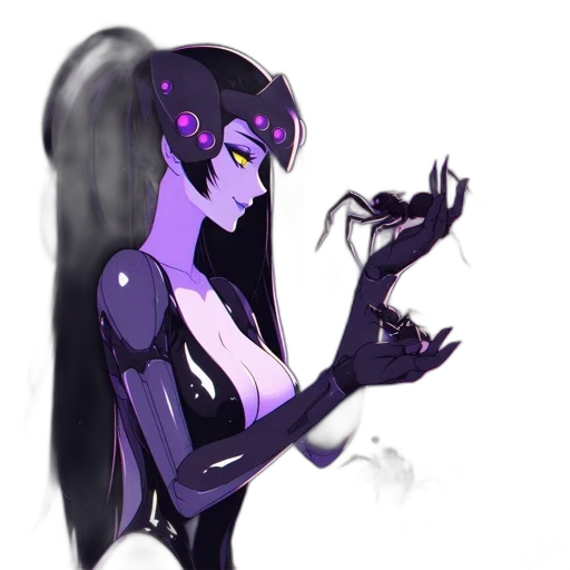 robot, creature, concept art, cyberpunk transparent PNG cut-out