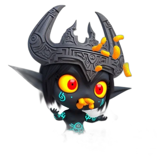 staff, mask, concept art, 3d render transparent PNG cut-out