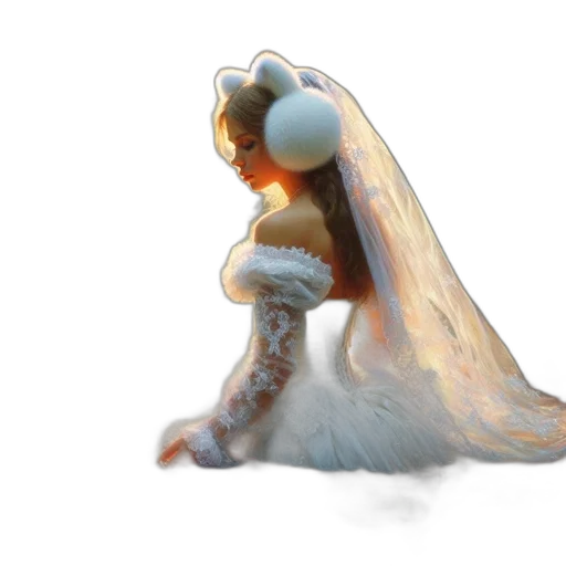 dress, crown, jewelry, robot transparent PNG cut-out