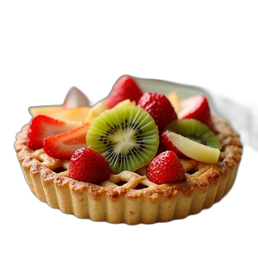 food, crown, 3d render, photorealistic transparent PNG cut-out