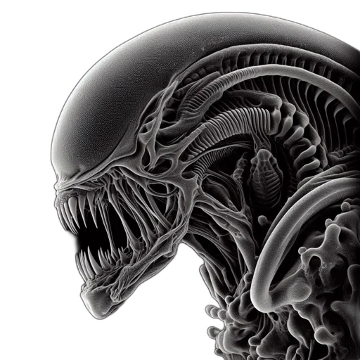 creature, hair, mask, face transparent PNG cut-out